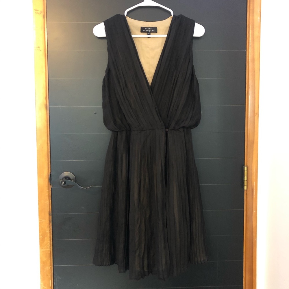[robert rodriguez] black silk dress.
